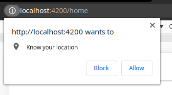 Browser Location Request